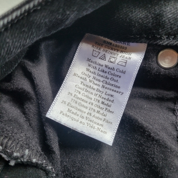 Everlane the curvy high rise skinny jeans dark washed size 30 regular pre-owned - Picture 9 of 12